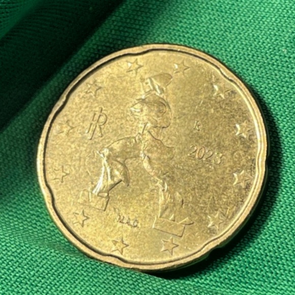 Rare euro coin 20 cents 2023 Italy #205937817948 - Picture 2 of 5